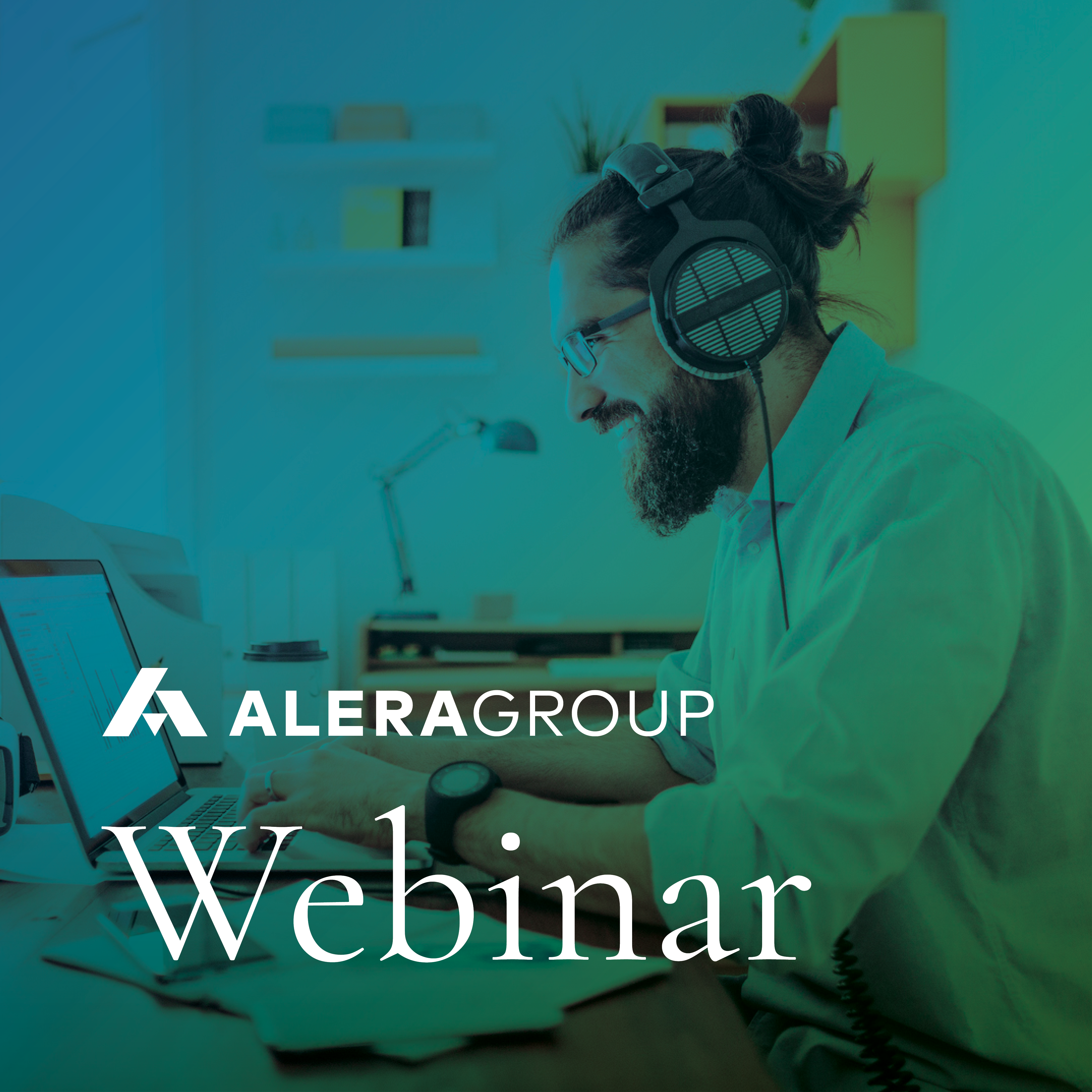 Stock image with the words Alera Group Webinar